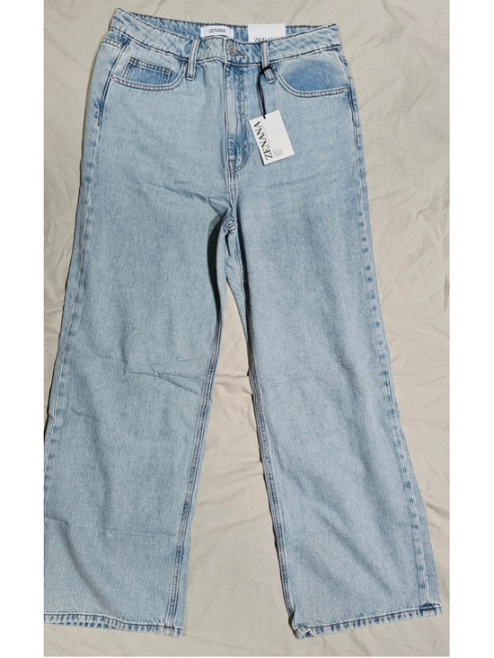 Zenana Denim - Women's Zenana Light Blue Wide Leg Jeans Size 30